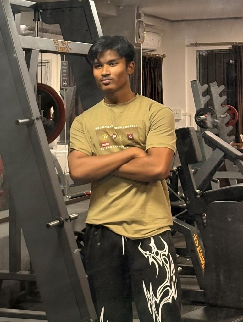 Mayur Bikash Gogoi (MBG / Mayur) fitness training, discipline, and workout session in gym